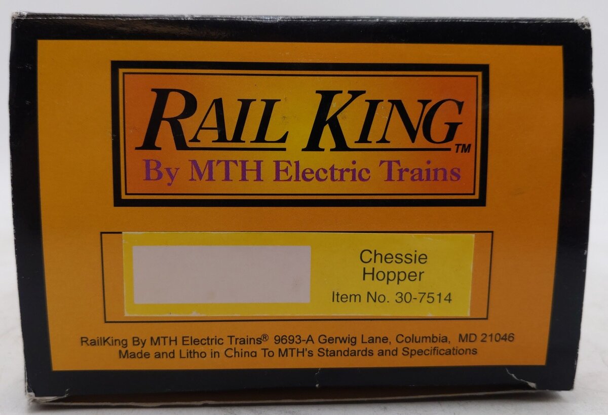 MTH 30-7514 O Gauge C&O Chessie Hopper #82701 EX/Box