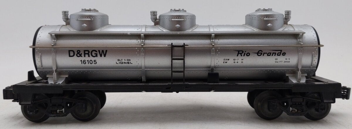 Lionel 6-16105 O Denver & Rio Grande Triple Dome Tank Car EX