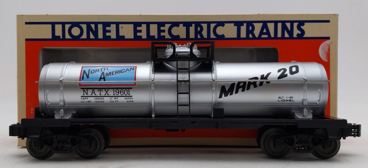 Lionel 6-19601 O Gauge North American Single Dome Tank Car #19601 VG/Box