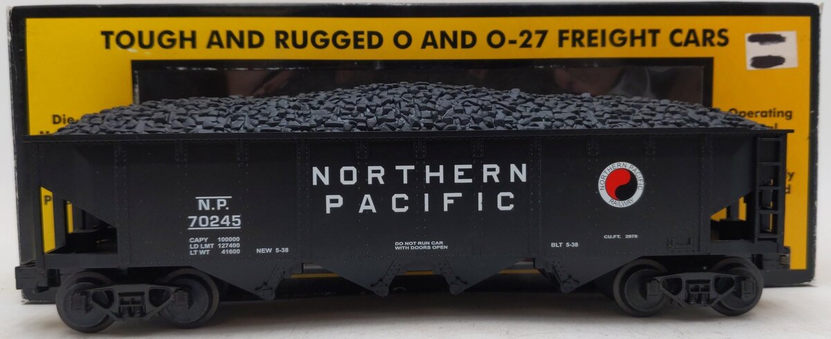 MTH 30-7512 Northern Pacific Quad Hopper w/ Coal Load EX/Box