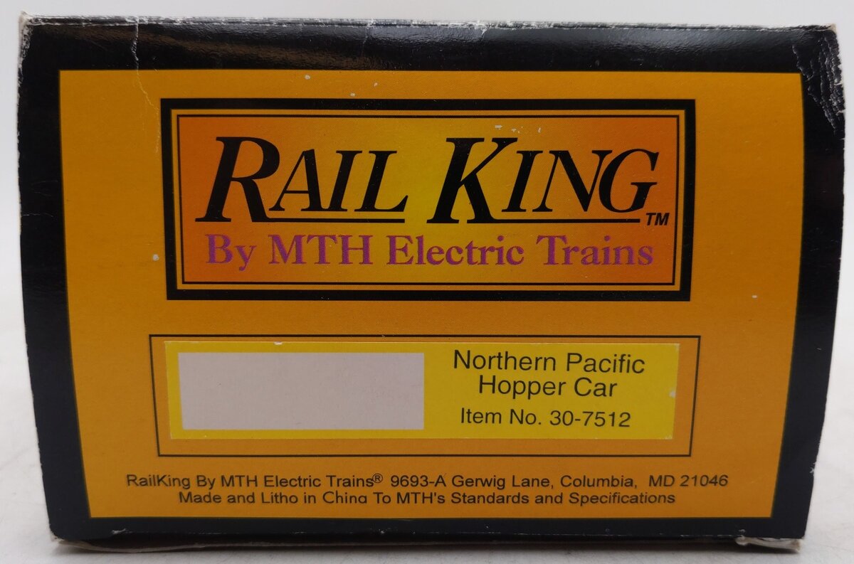 MTH 30-7512 Northern Pacific Quad Hopper w/ Coal Load EX/Box