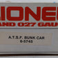 Lionel 6-5745 O Gauge AT&SF Bunk Car EX/Box