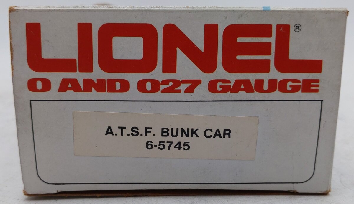 Lionel 6-5745 O Gauge AT&SF Bunk Car EX/Box