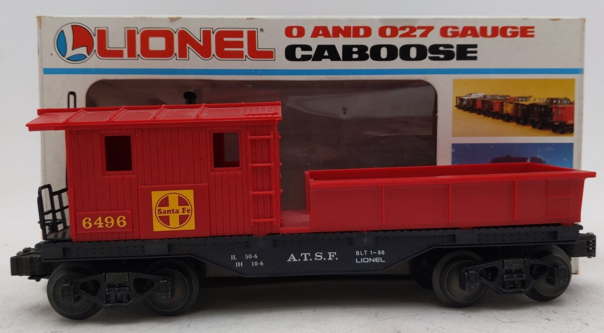 Lionel 6-6496 O Gauge AT&SF Work Caboose EX/Box