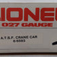 Lionel 6-6593 O AT&SF Crane Car EX/Box