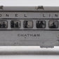 Lionel 2422 O Vintage Lionel Lines Chatham Lighted Pullman Car #2422 VG/Box