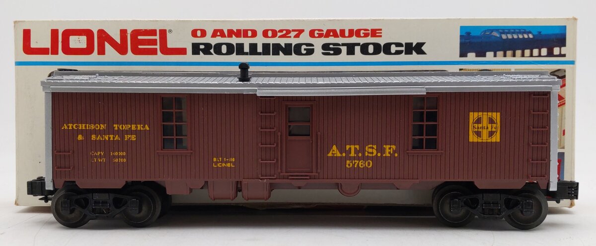Lionel 6-5760 O Gauge AT&SF Tool Car EX/Box