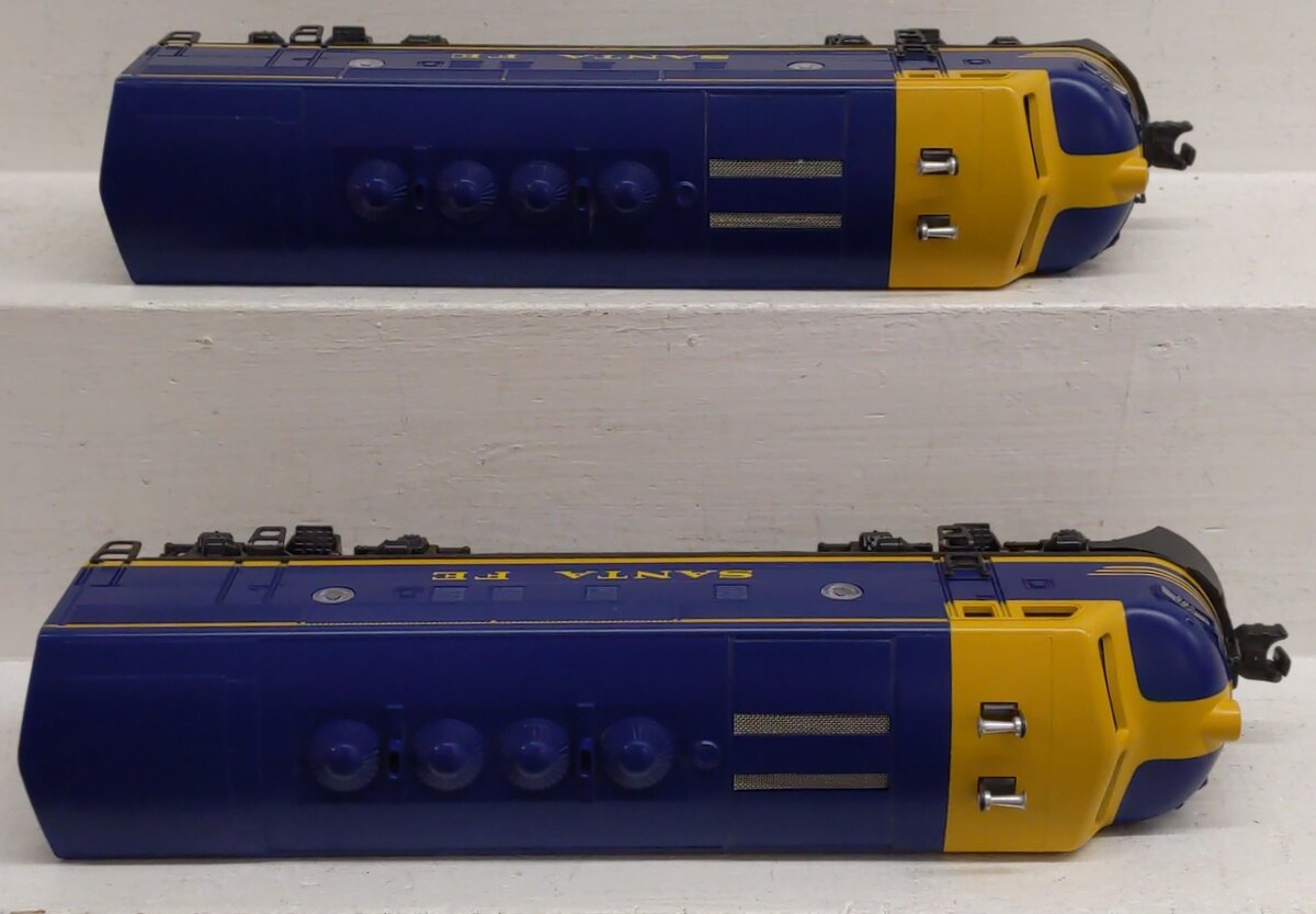 Lionel 6-18117 O Gauge Santa Fe Blue/Yellow F3 AA Diesel Set EX/Box