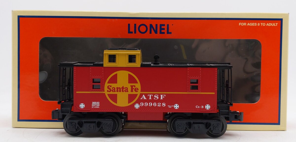Lionel 6-36543 O Gauge Santa Fe Illuminated Caboose #999628 EX/Box