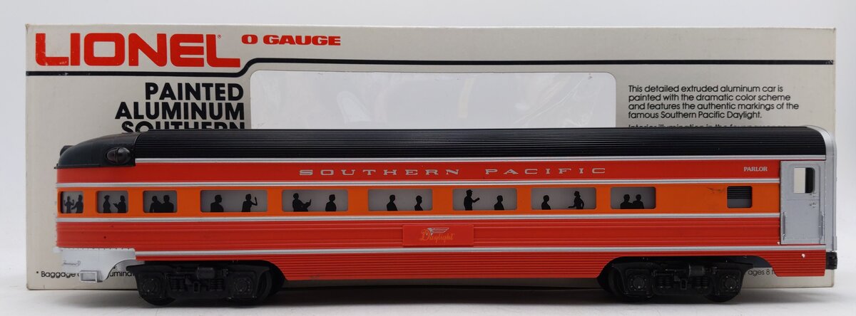 Lionel 6-9593 O Gauge Southern Pacific Daylight Aluminum Observation Car EX/Box