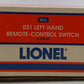 Lionel 6-23010 O-31 Left Hand Remote Control Switch Turnout VG/Box