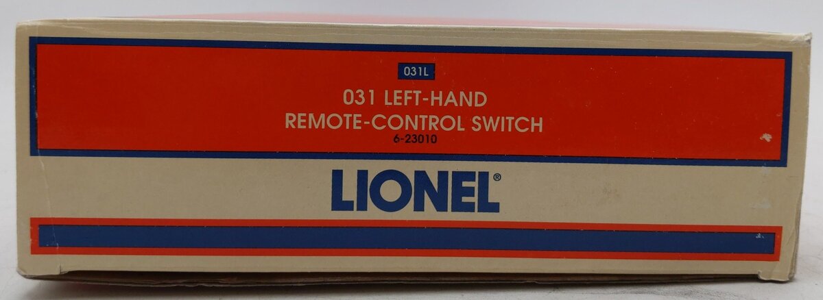 Lionel 6-23010 O-31 Left Hand Remote Control Switch Turnout VG/Box