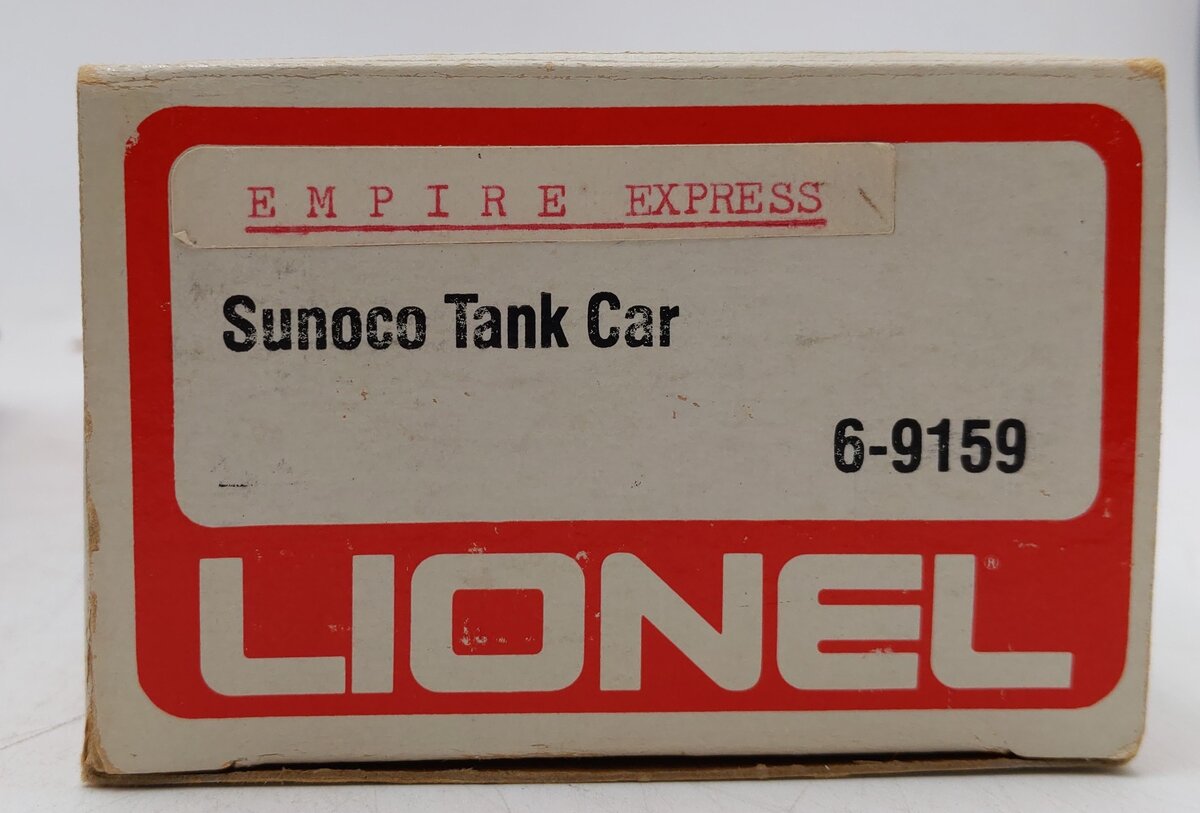 Lionel 6-9159 O Gauge Sunoco Chrome Single Dome Tank Car VG/Box