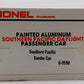Lionel 6-9590 O Gauge Southern Pacific Daylight Illuminated Aluminum Combo Car EX/Box