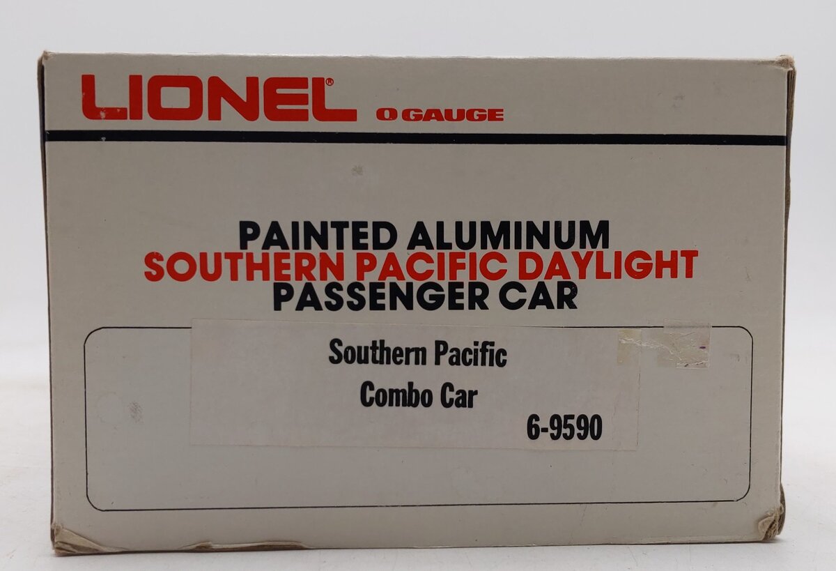 Lionel 6-9590 O Gauge Southern Pacific Daylight Illuminated Aluminum Combo Car EX/Box