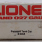 Lionel 6-9354 Pennzoil Chrome Plated Single Dome Tank Car VG/Box