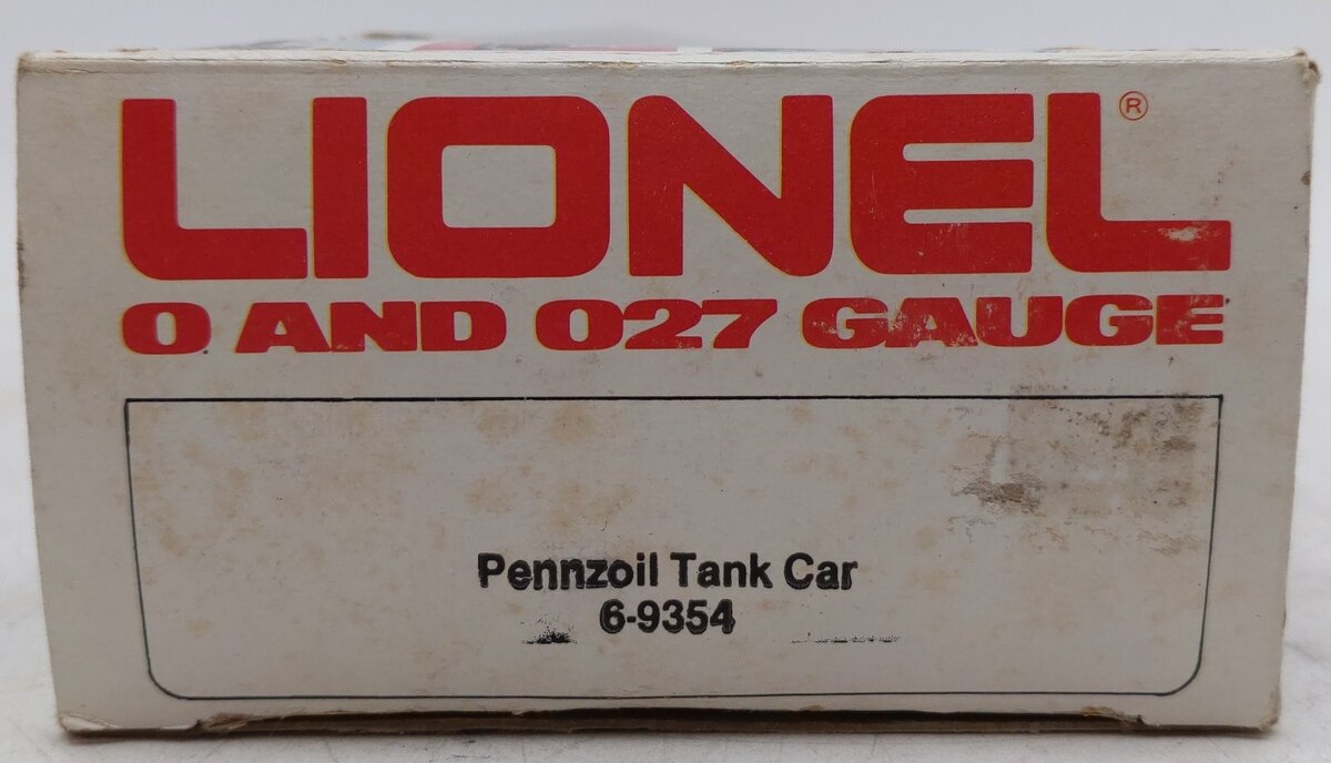 Lionel 6-9354 Pennzoil Chrome Plated Single Dome Tank Car VG/Box