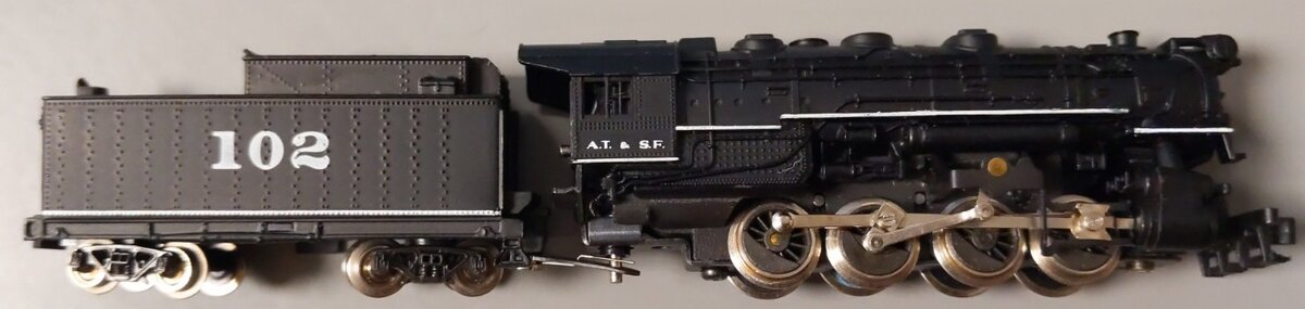 Atlas 2111 N Scale Atchison Topeka Santa Fe 0-8-0 Steam Locomotive & Tender #102 LN/Box