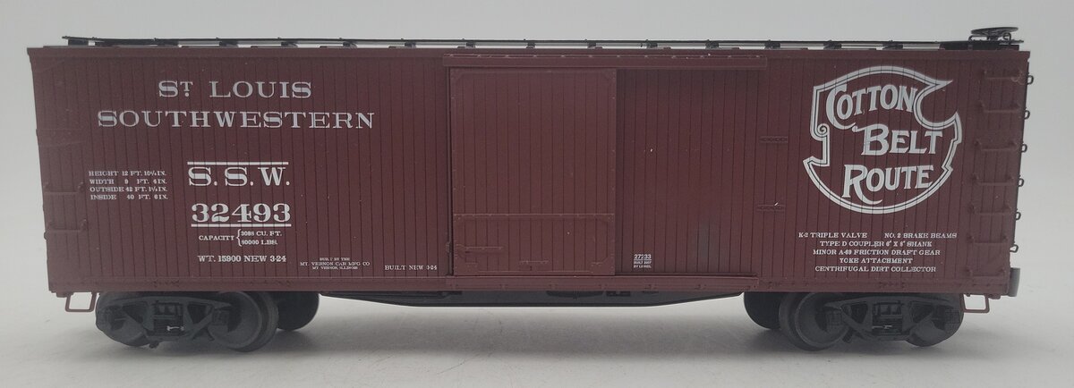 Lionel 6-27233 O-Gauge Cotton Belt U.S.R.A Double-Sheathed Box Car #32493 EX