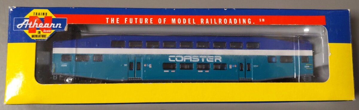 Athearn 10122 N Scale Coaster Bombardier Control Car #2306 LN/Box