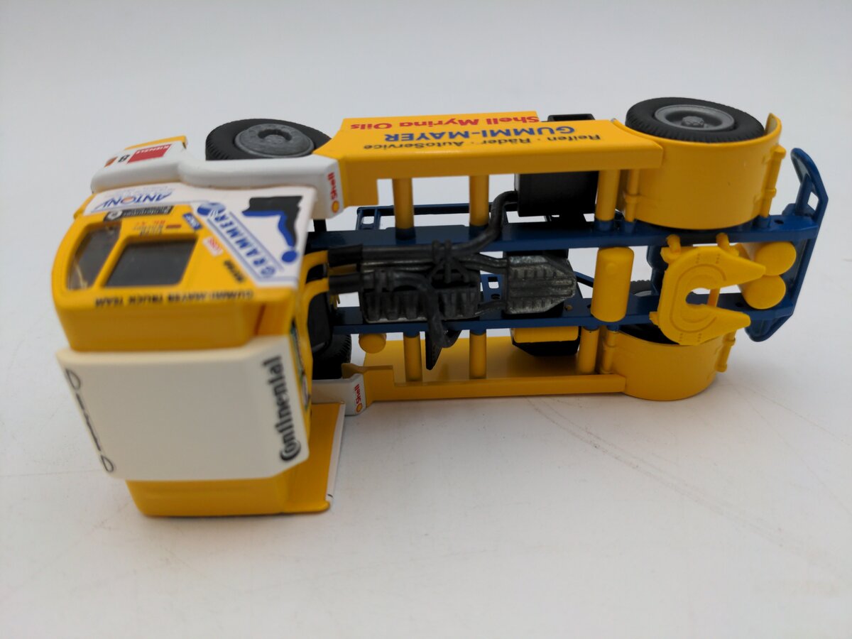 Conrad 6000 1:50 Scale Diecast Race Truck Yellow Shell Gummi-Mayer VG/Box