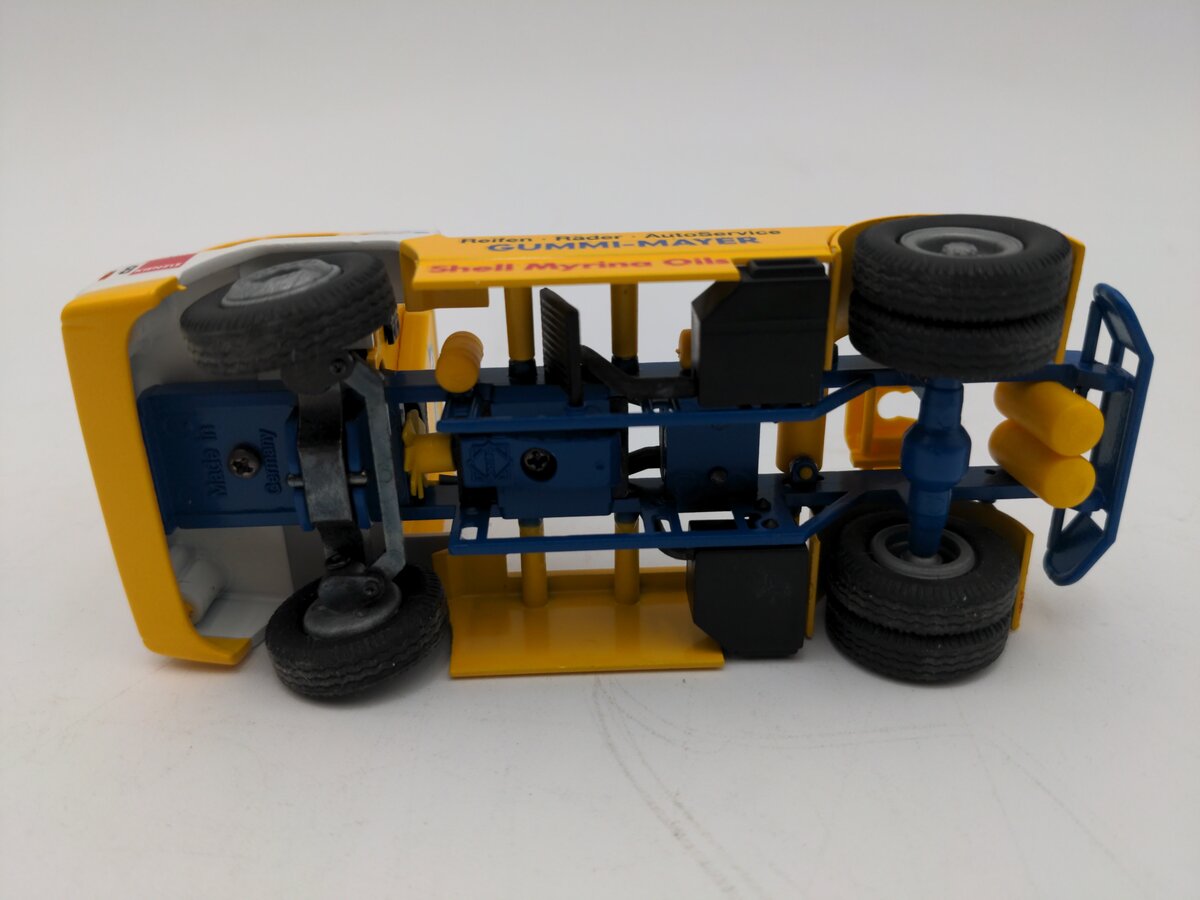 Conrad 6000 1:50 Scale Diecast Race Truck Yellow Shell Gummi-Mayer VG/Box