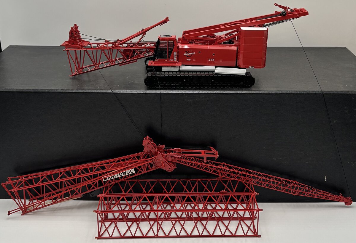 CCM 999 1:48 Scale BRASS Manitowok Crawler Crane - Red LN/Box