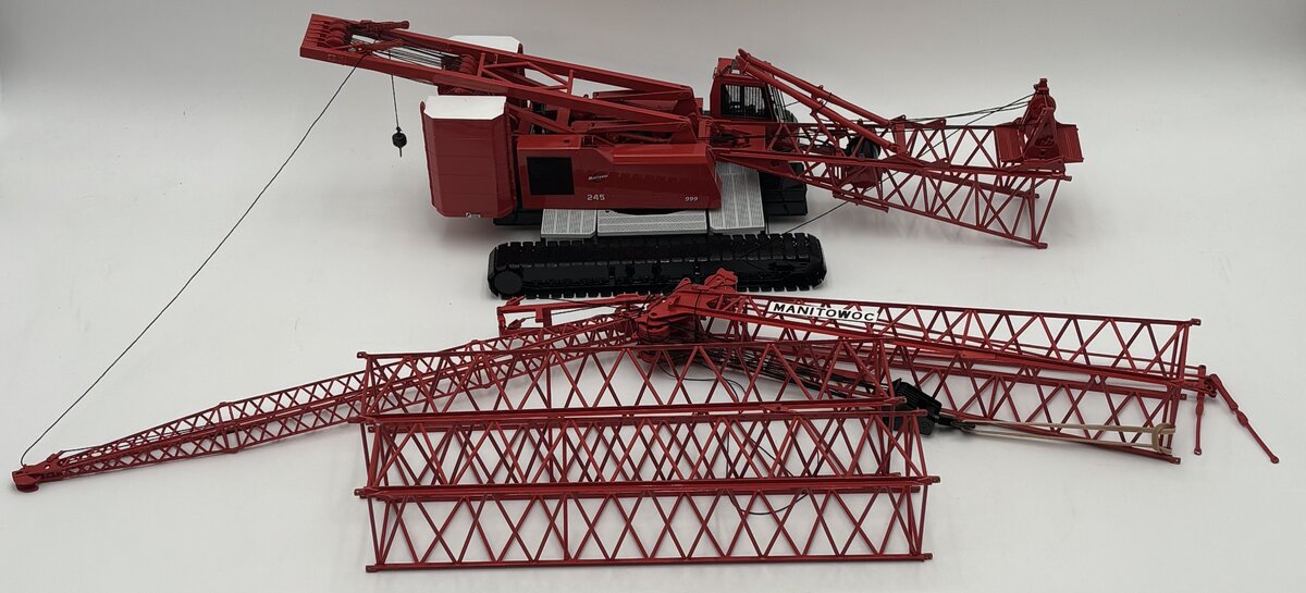CCM 999 1:48 Scale BRASS Manitowok Crawler Crane - Red LN/Box