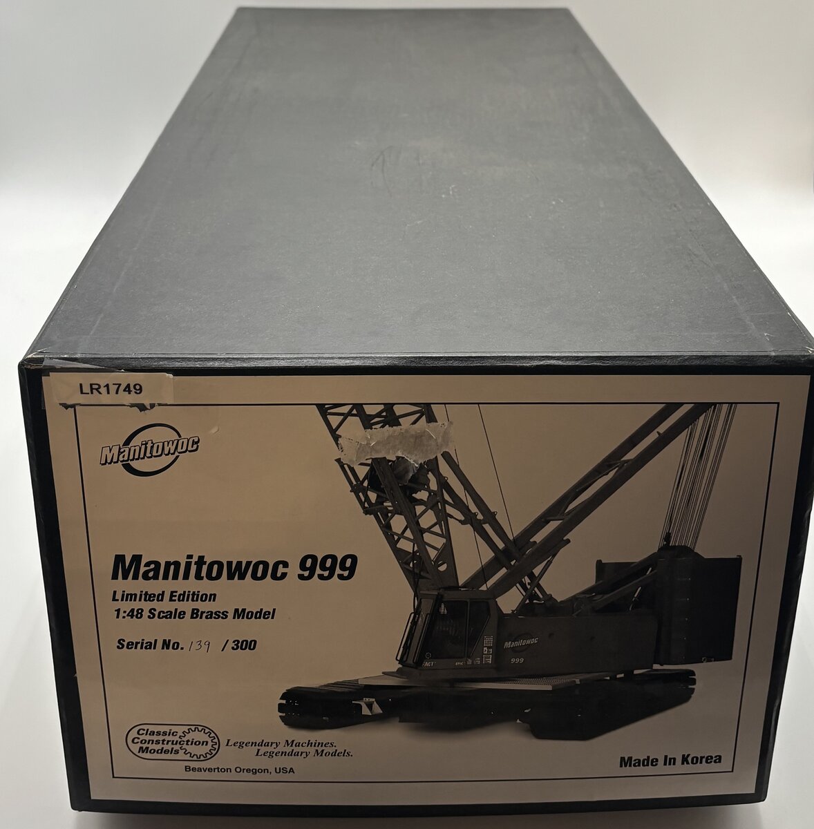 CCM 999 1:48 Scale BRASS Manitowok Crawler Crane - Red LN/Box
