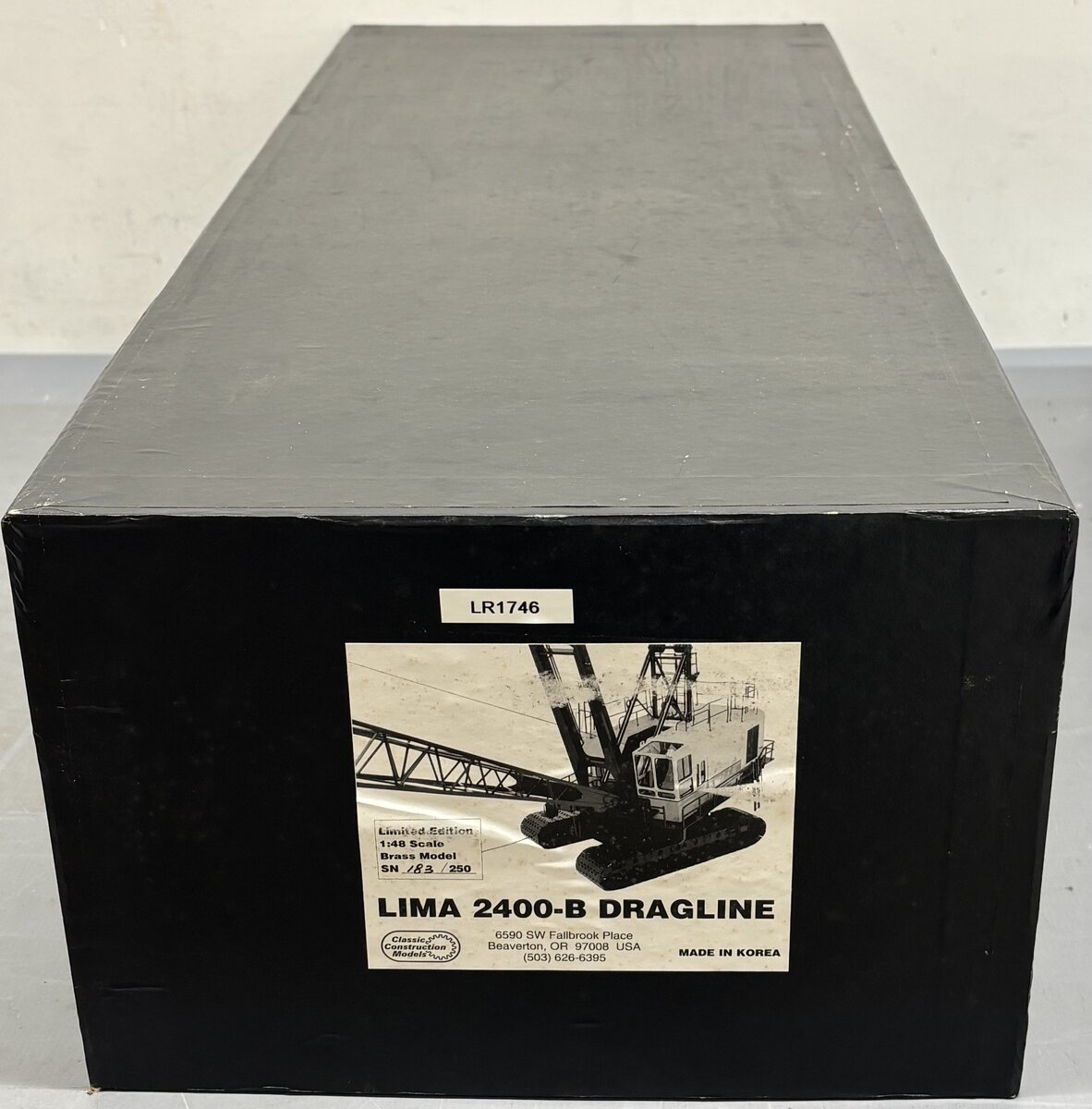 CCM 2400B 1:48 Orange & White Lima Brass Dragline LN/Box