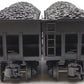 MTH 30-7535 O Gauge Norfolk & Western 4-Bay Hoppers w/Coal Loads 2-Car Set LN