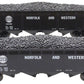 MTH 30-7535 O Gauge Norfolk & Western 4-Bay Hoppers w/Coal Loads 2-Car Set LN