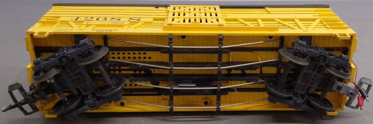 LGB 4268S G Scale Yellow Cattle Sounds Stock Car VG