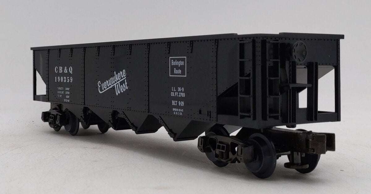 MTH 20-7504 O Gauge Chicago Burlington & Quincy 4-Bay Hopper LN/Box