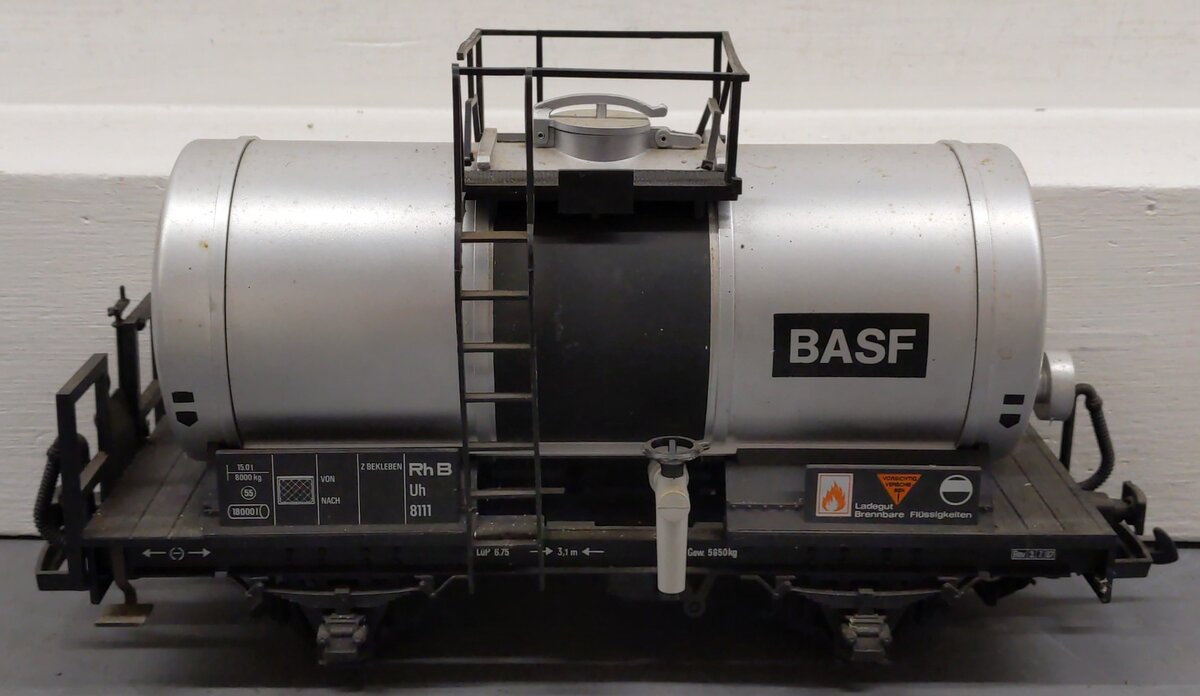 LGB 4040C G Scale BASF Single Dome Tank Car VG