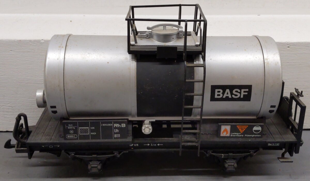LGB 4040C G Scale BASF Single Dome Tank Car VG