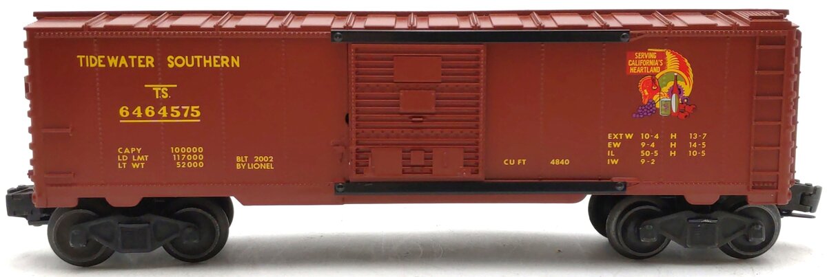 Lionel O Scale Tidewater Southern Boxcar #6464-575 LN