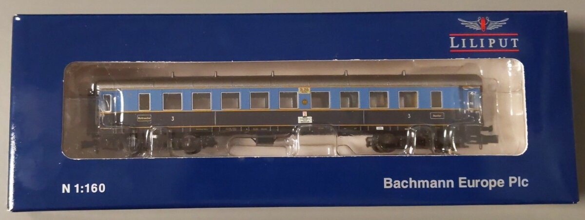 Liliput L364532 N Karwendel-Express German State Railroad 3rd Class Coach #16366 LN/Box