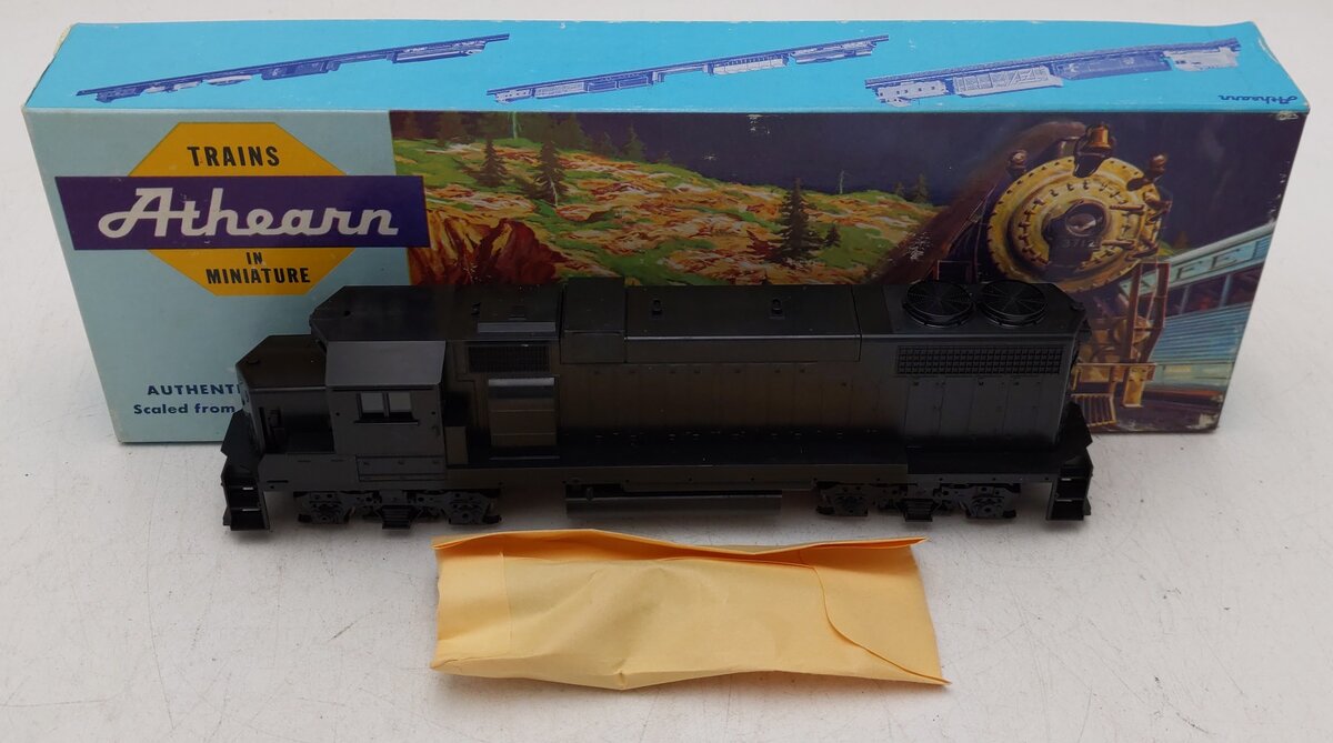 Athearn HO Scale Undecorated GP-38 Powered Diesel Locomotive EX/Box