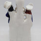Staffordshire Couple and a Clock Spill Vase VG