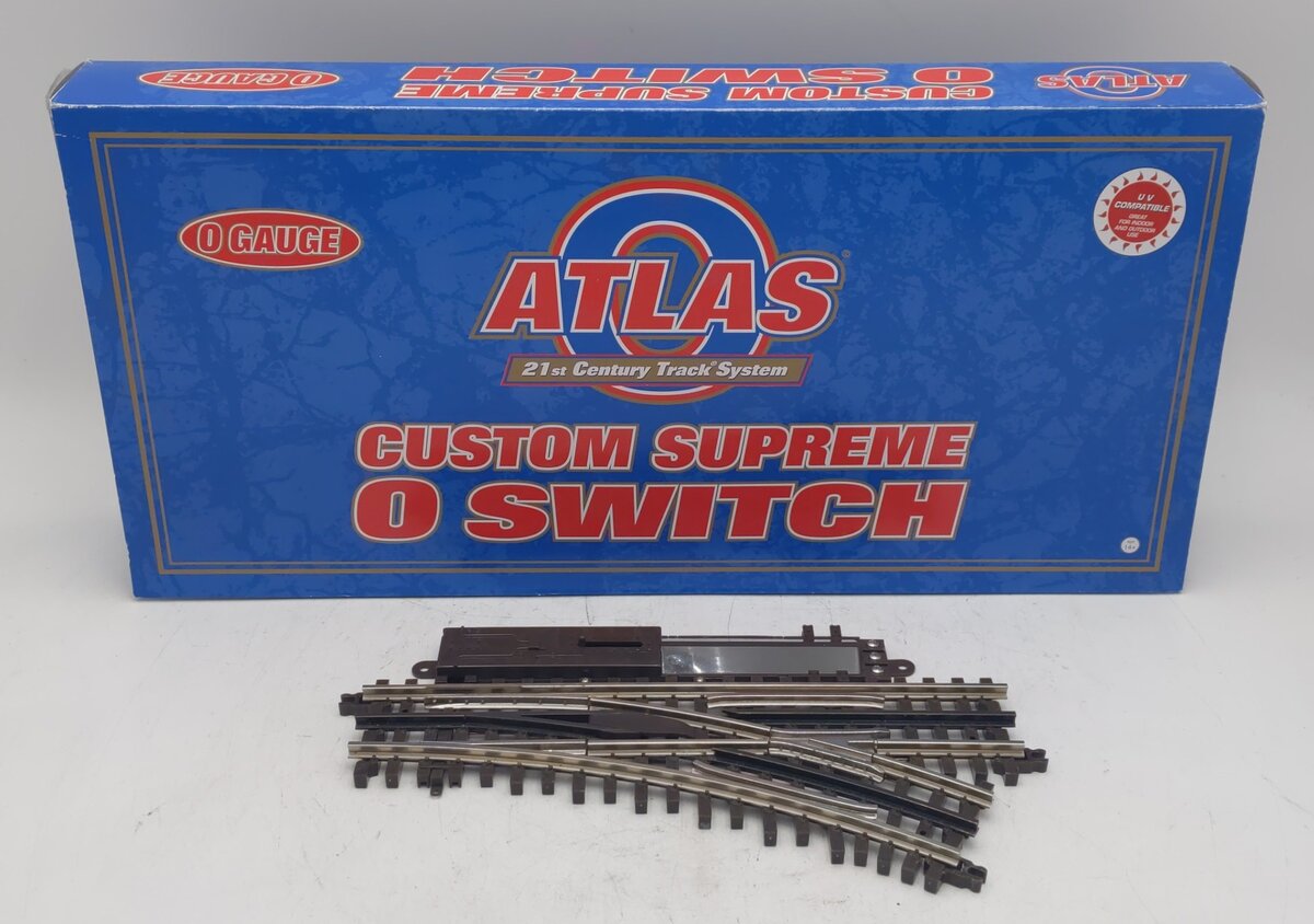 Atlas 6076 O O36 Nickel Silver Right Hand Remote Switch Turnout EX/Box