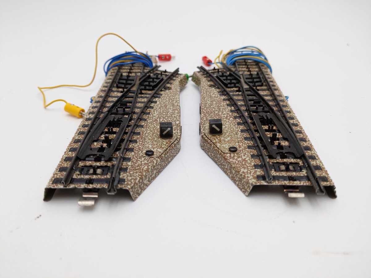 Marklin 5137 HO Metal Track 2-Way Swich Turnout (Pack of 2) EX/Box