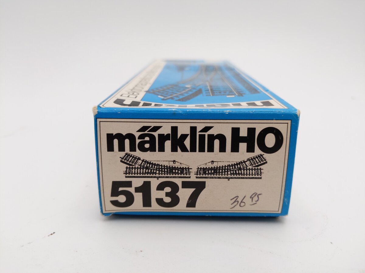 Marklin 5137 HO Metal Track 2-Way Swich Turnout (Pack of 2) EX/Box