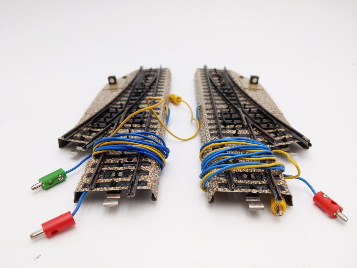 Marklin 5137 HO Metal Track 2-Way Swich Turnout (Pack of 2) EX/Box