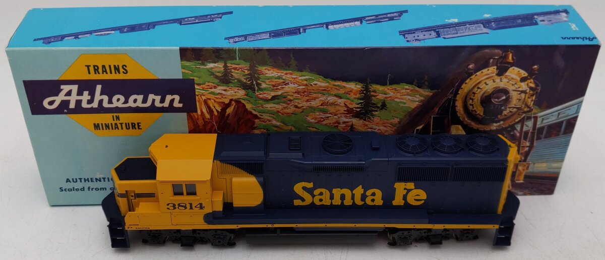 Athearn 4631 HO Santa Fe GP-50 Powered Diesel Locomotive #3814 EX/Box