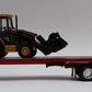 Norscot 55117 1:50 Scale CAT Flatbed Hauler w/ CAT 420D IT Backhoe Loader EX/Box