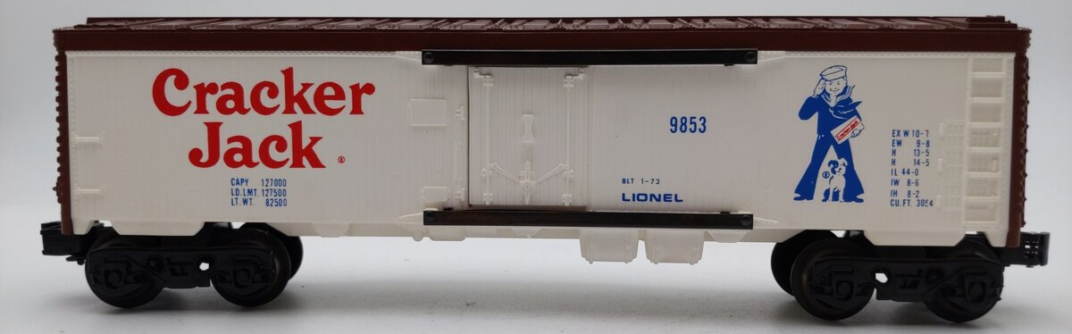 Lionel 6-9853 O Gauge Cracker Jack Billboard Reefer Car LN/Box