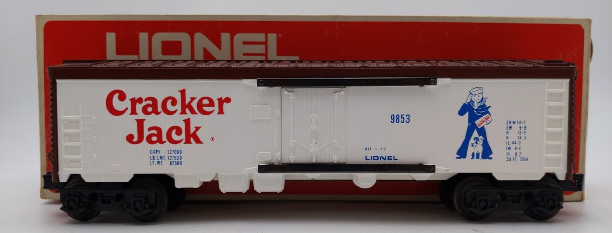 Lionel 6-9853 O Gauge Cracker Jack Billboard Reefer Car LN/Box