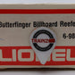Lionel 6-9858 O Gauge Butterfinger Billboard Reefer Car EX/Box