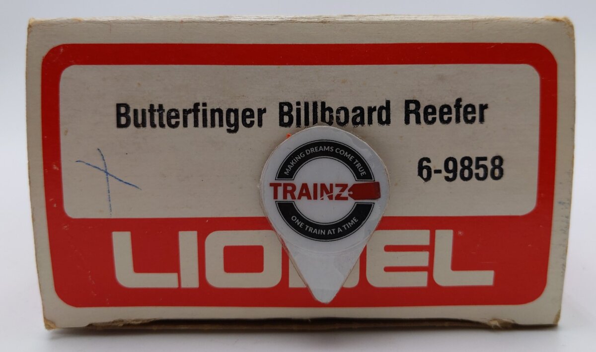 Lionel 6-9858 O Gauge Butterfinger Billboard Reefer Car EX/Box